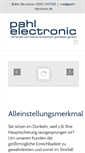 Mobile Screenshot of pahl-electronic.de