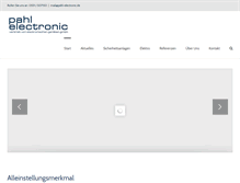 Tablet Screenshot of pahl-electronic.de